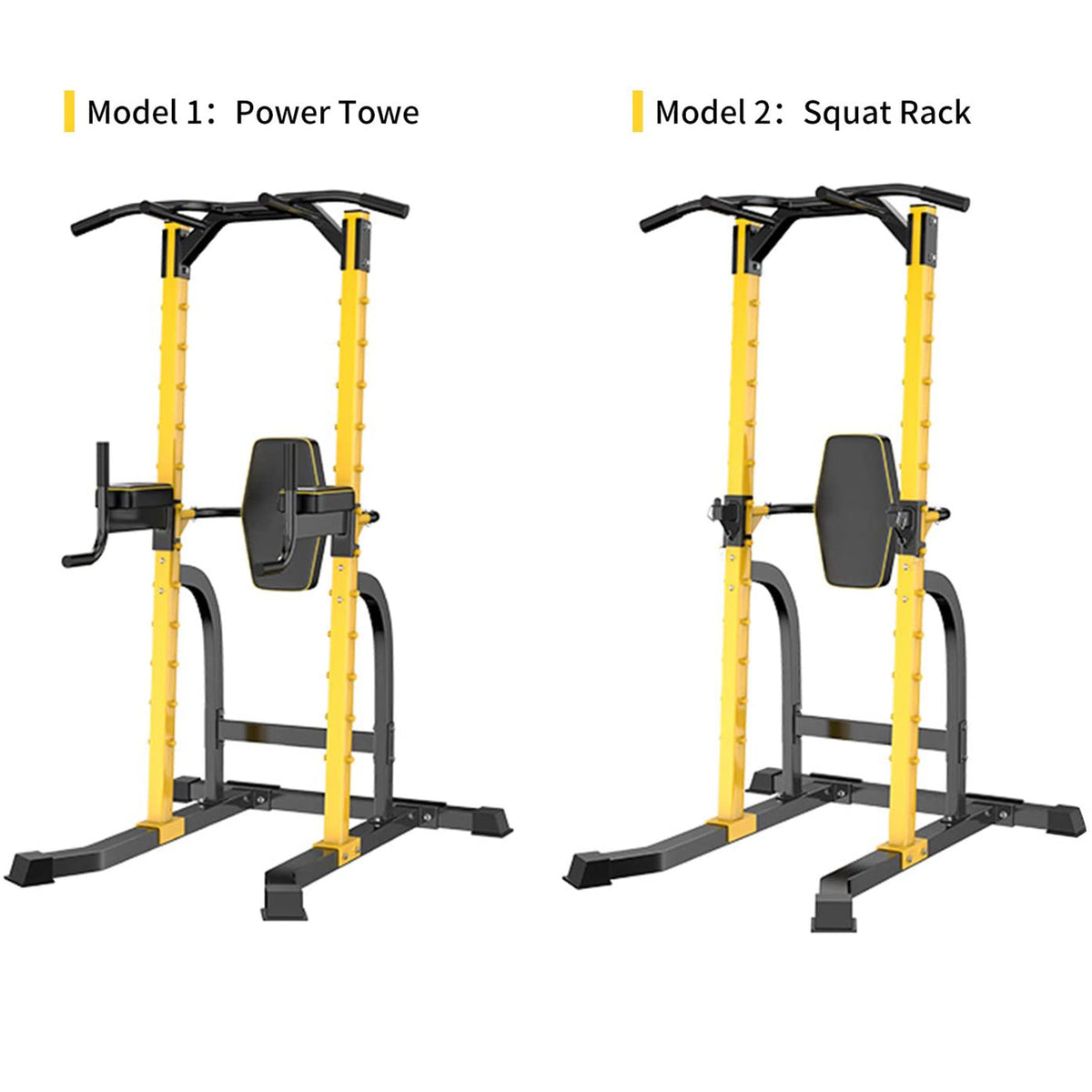 ZENOVA Power Tower Pull-Up Bars Dip Stand Pull Up Stations for Home Workout Strength Training Equipment