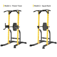 ZENOVA Power Tower Pull-Up Bars Dip Stand Pull Up Stations for Home Workout Strength Training Equipment