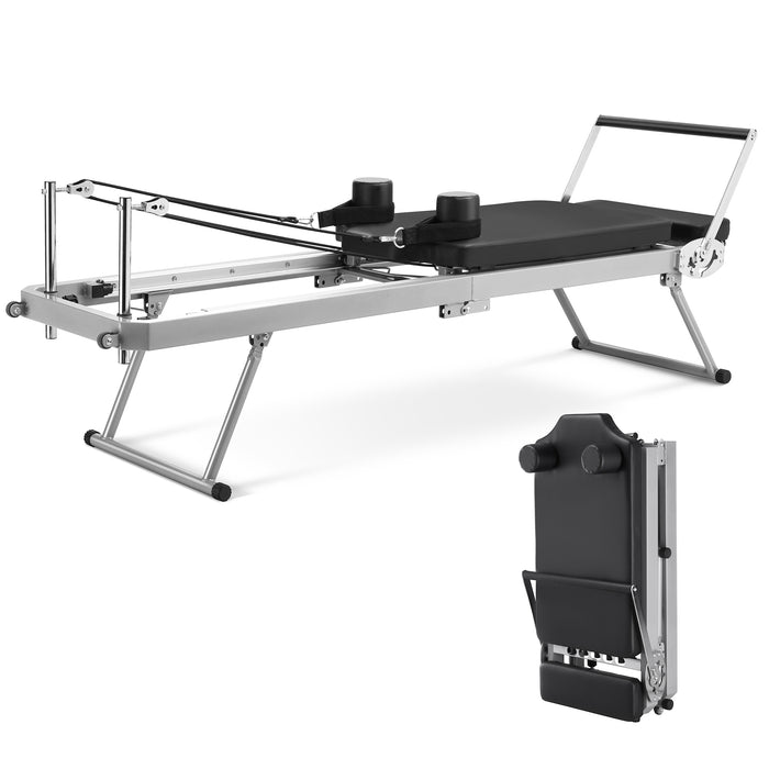 ZENOVA Pilates Reformer，Foldable Pilates Reformer Machine for Home and Gym Use to Balanced Body - Up to 300 lbs Weight Capacity