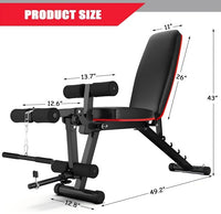 Adjustable Workout Bench Home Strength Training