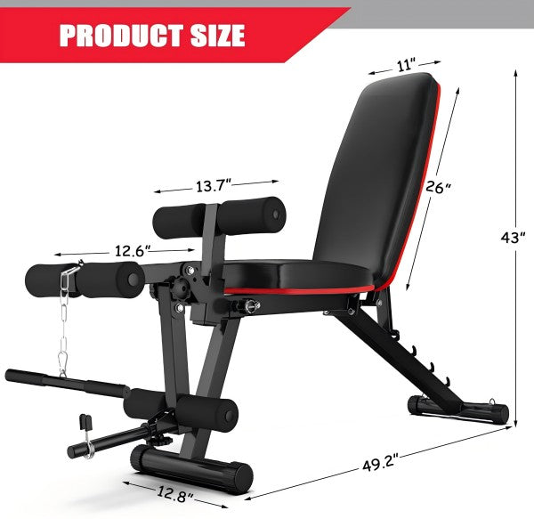 Adjustable Workout Bench Home Strength Training