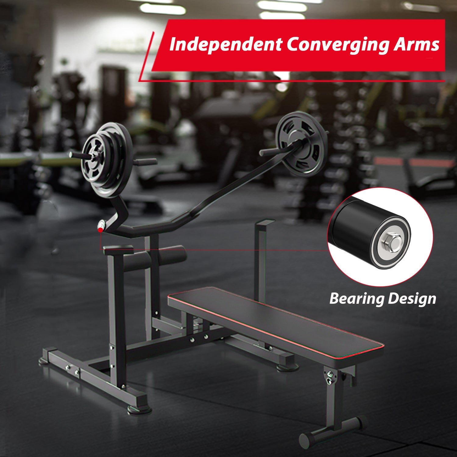Dumbbell stands for bench press best sale