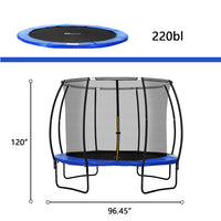 ZENOVA 10 FT Trampoline with Safety Enclosure Net