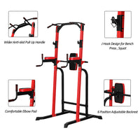 ZENOVA Power Tower Pull Up Bar Station Multi-Function Gym Equipment for Dip Stand Pull up Chin Up, Home Strength Gym Equipment,Power Rack