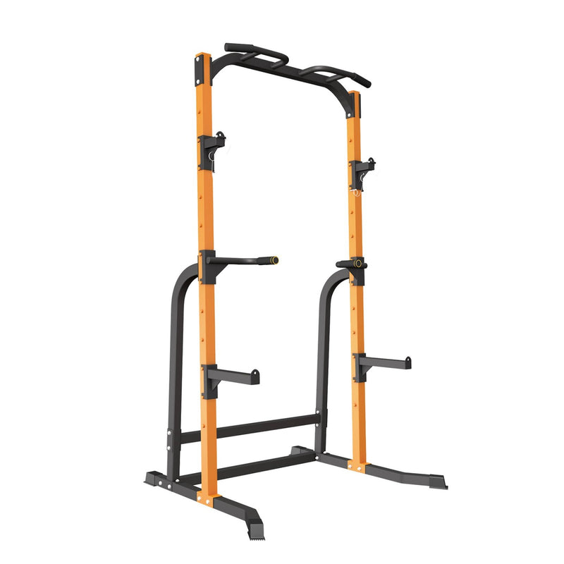 ZENOVA Power Rack Squat Stand with J-Hooks, Fitness Multi-Function Power Tower Dip Station Squat Stand, 800LBS Weight Capacity