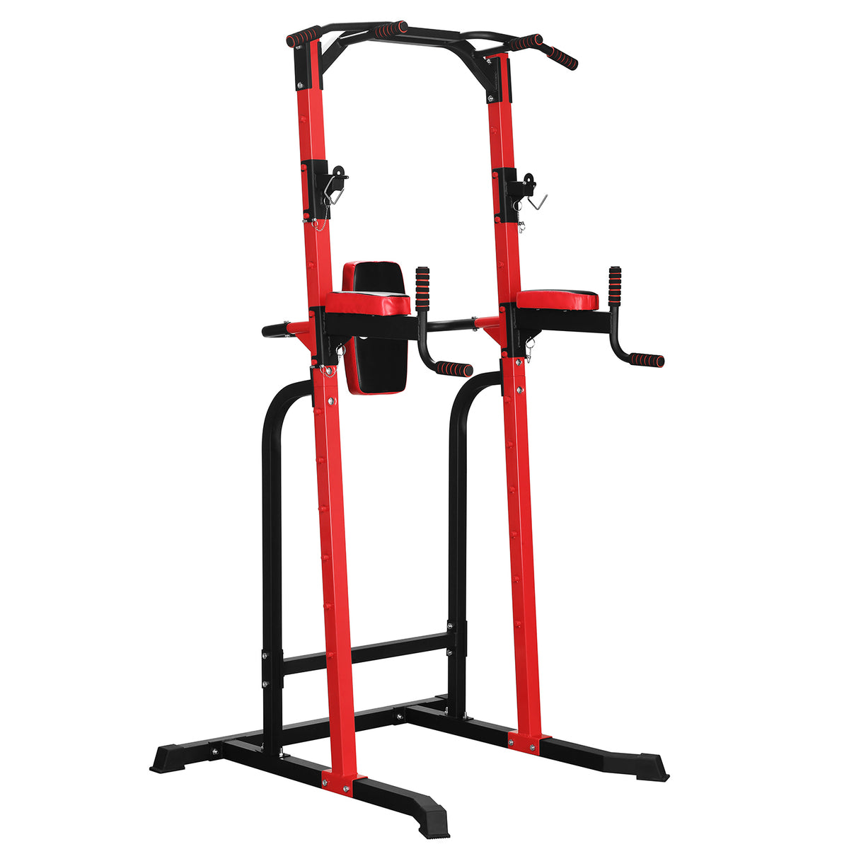 ZENOVA Power Tower Pull Up Bar Station Multi-Function Gym Equipment for Dip Stand Pull up Chin Up, Home Strength Gym Equipment,Power Rack