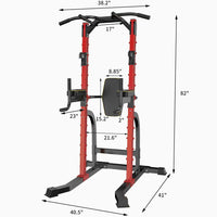 ZENOVA Power Tower Pull-Up Bars Dip Stand Pull Up Stations for Home Workout Strength Training Equipment