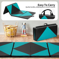 BestFit Gymnastics Mat Tumbling Mat for Kids 3'x6'x1.7'' Thick Gym Workout Mats Foldable Exercise Mat Floor Mat