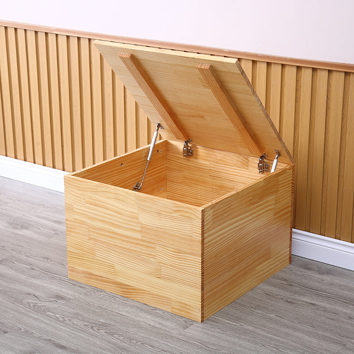 ZENOVA Wood Bin Storage Cube Basket